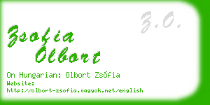 zsofia olbort business card